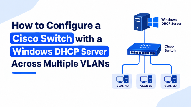 How to Configure a Cisco Switch with a Windows DHCP Server Across Multiple VLANs