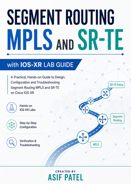 Cover of Segment Routing MPLS & SR‑TE Lab Guide — Cisco IOS‑XR